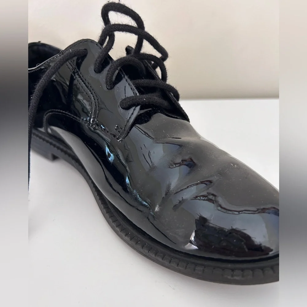 Black Glossy Dress Shoes for Boy